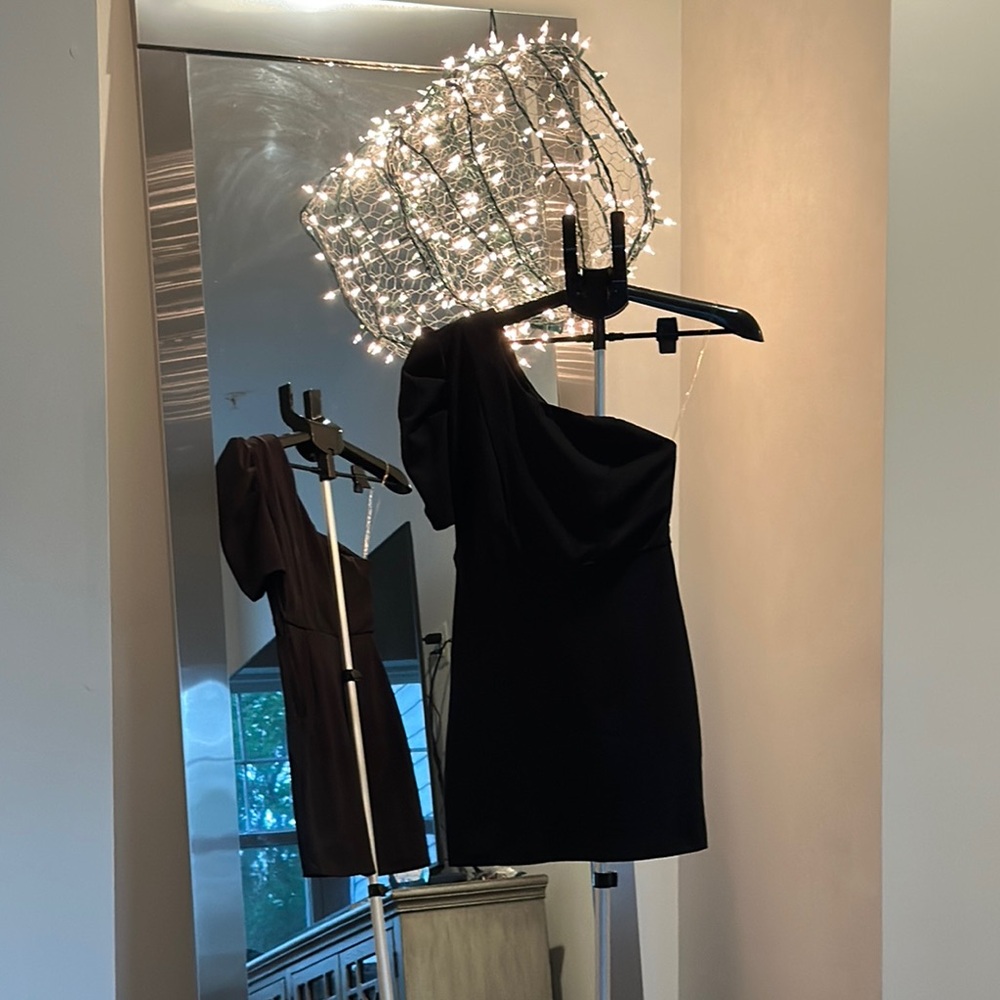 Speechless Black One Shoulder Dress